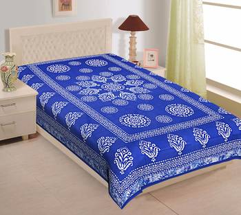 Texstylers Pure Cotton Printed Single Bedsheet 1