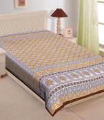 Texstylers Pure Cotton Printed Single Bedsheet