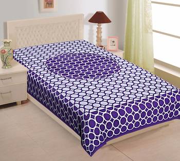 Texstylers Pure Cotton Printed Single Bedsheet 1