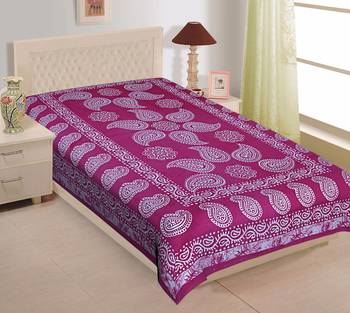 Texstylers Pure Cotton Printed Single Bedsheet 1