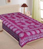 Texstylers Pure Cotton Printed Single Bedsheet