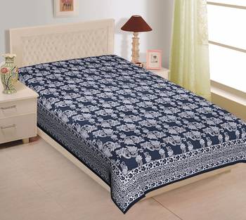 Texstylers Pure Cotton Printed Single Bedsheet 1