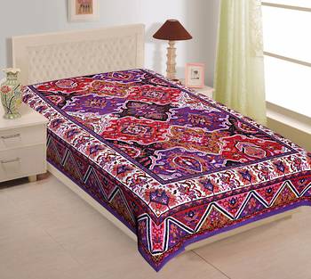 Texstylers Pure Cotton Printed Single Bedsheet 1
