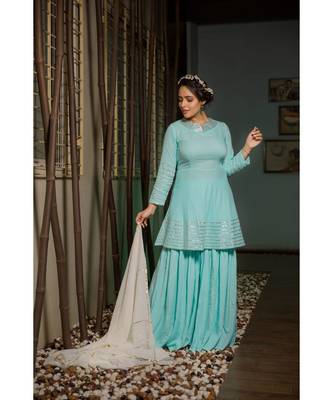 Exclusive turquoise suit set 2