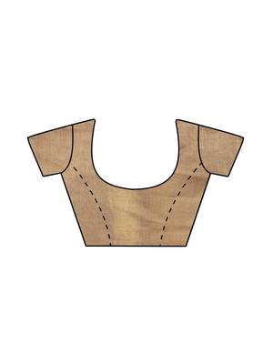 Yellow Coloured Viscos Chiffon Saree With Blouse Piece 4