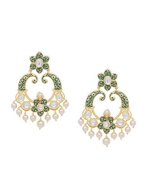 Green cubic zirconia earrings 3
