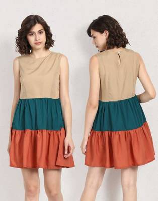 Multicolor plain crepe maxi-dresses 2