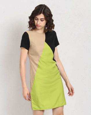 Green plain crepe maxi-dresses 1