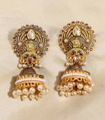Green jhumkas