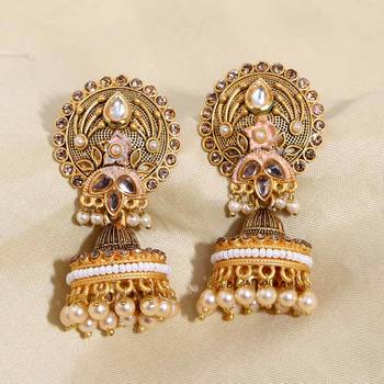 Pink jhumkas 1