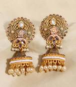 Pink jhumkas