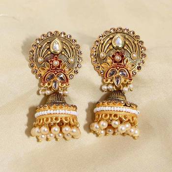 Maroon jhumkas 1