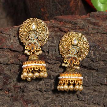 Green jhumkas 2
