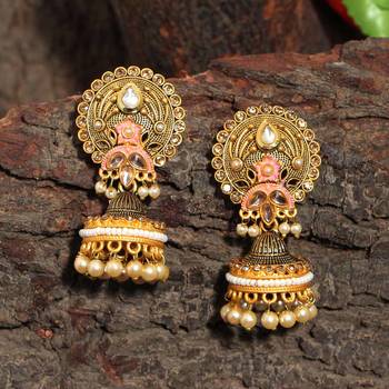 Pink jhumkas 2