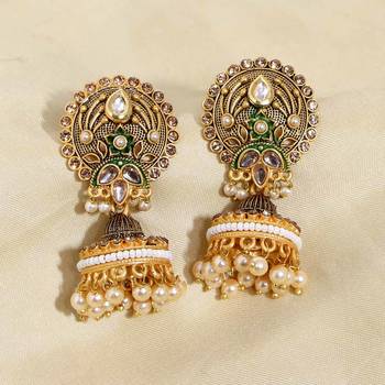 Green jhumkas 1