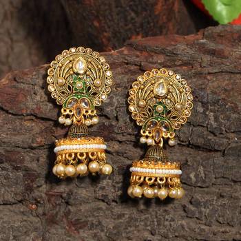 Green jhumkas 2