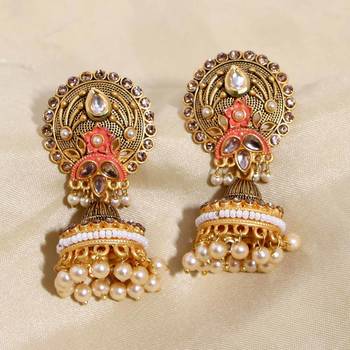 Pink jhumkas 1