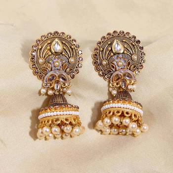 Grey jhumkas 1