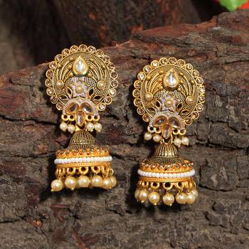 Grey jhumkas 2