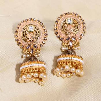 Pink jhumkas 1
