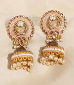 Pink jhumkas