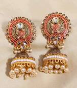 Red jhumkas