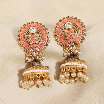 Pink jhumkas 1