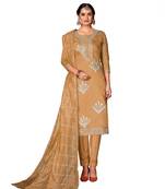 Women'S Mustard Yellow Modal Cotton Dress Material With Innar