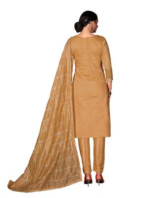 Women'S Mustard Yellow Modal Cotton Dress Material With Innar 3