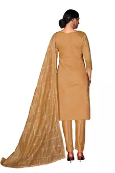 Women'S Mustard Yellow Modal Cotton Dress Material With Innar