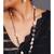 black and white metallic kitsch necklace set