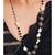 black and white metallic kitsch necklace set