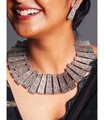 black metal antique necklace set