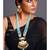 sky beaded kundan necklace set