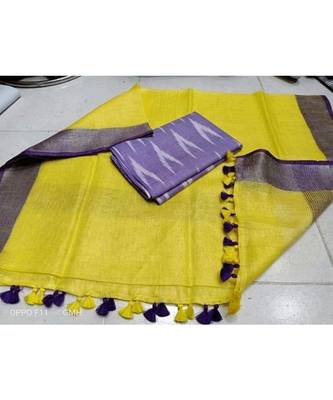 grey woven cotton unstitched top with dupatta 1