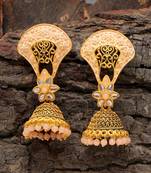 Pink jhumkas