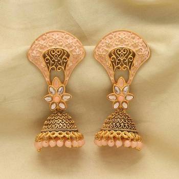Pink jhumkas 2
