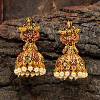Maroon jhumkas 1