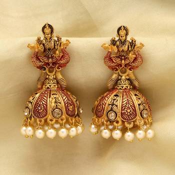 Maroon jhumkas 2