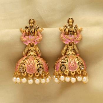 Pink jhumkas 2