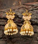 Pink jhumkas