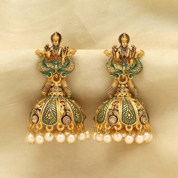 Green jhumkas 2