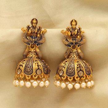 Navy blue jhumkas 2