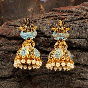 Turquoise jhumkas 1