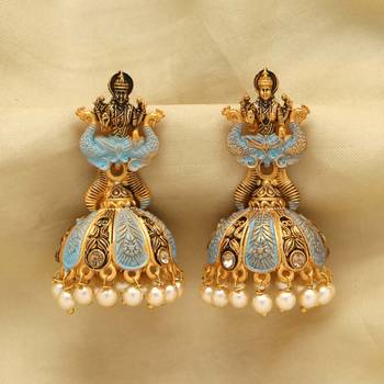 Turquoise jhumkas 2