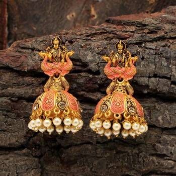 Pink jhumkas 1