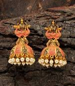 Pink jhumkas