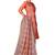Kimisha Women's Peach Banarasi Heavy Silk Banarasi Semi-stitched Salwar Suit Material