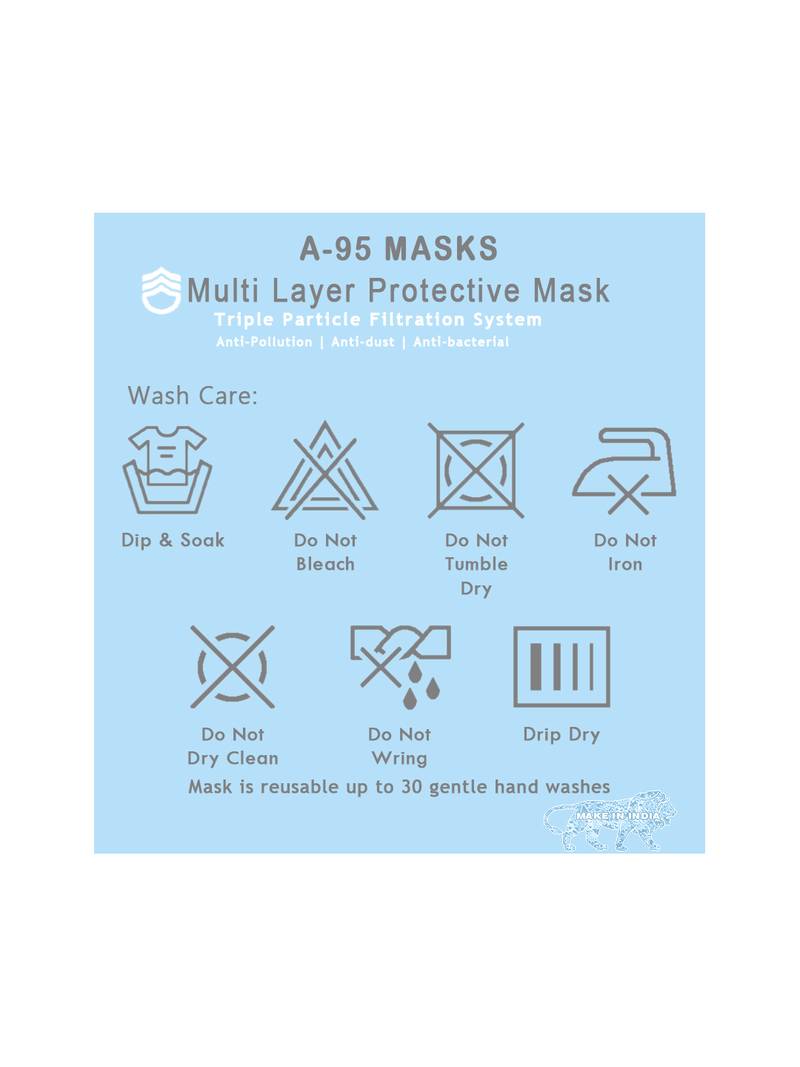 Unisex Set of 5 Protective Outdoor Masks