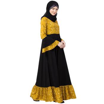 BT-DRESS-006-Mustard-Black 2